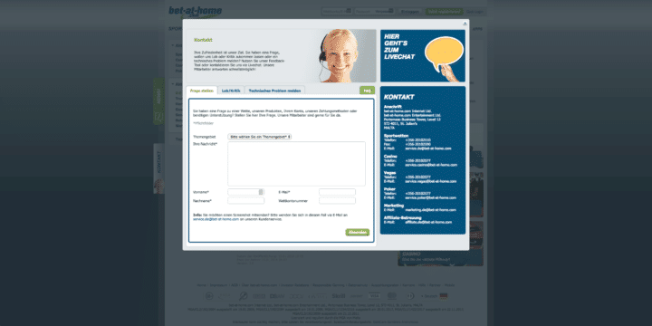 bet at home Kundenservice Bet at Home Kundenservice