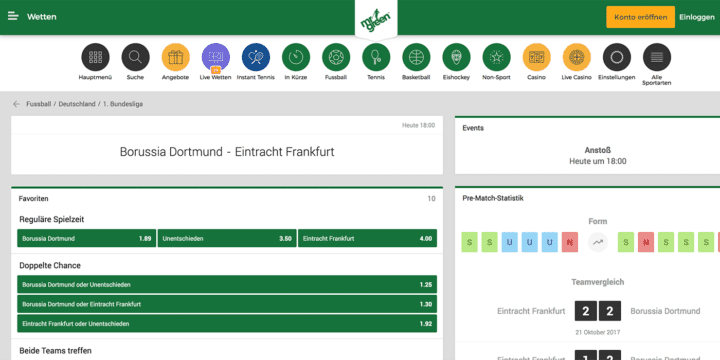 Mr Green Sonderwetten Mr Green Sonderwetten
