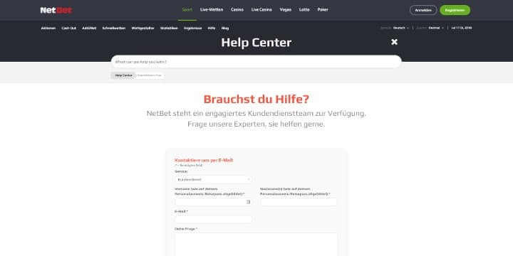 Kundendienst NetBet Kundendienst NetBet