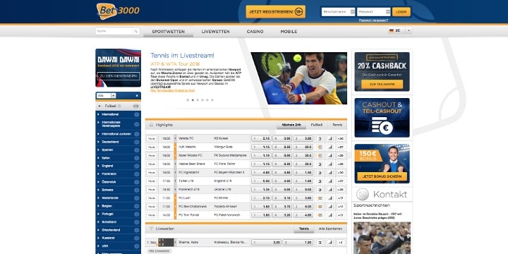 Sportwetten Bet3000 Sportwetten Bet3000