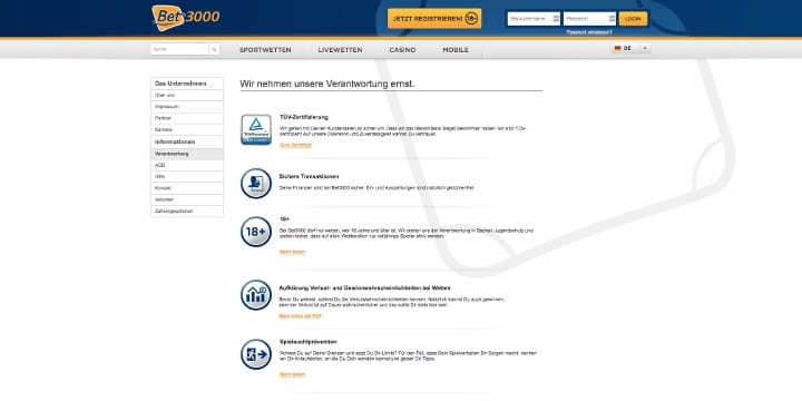 Verantwortungsvolles Spielen Bet3000 Verantwortungsvolles Spielen Bet3000