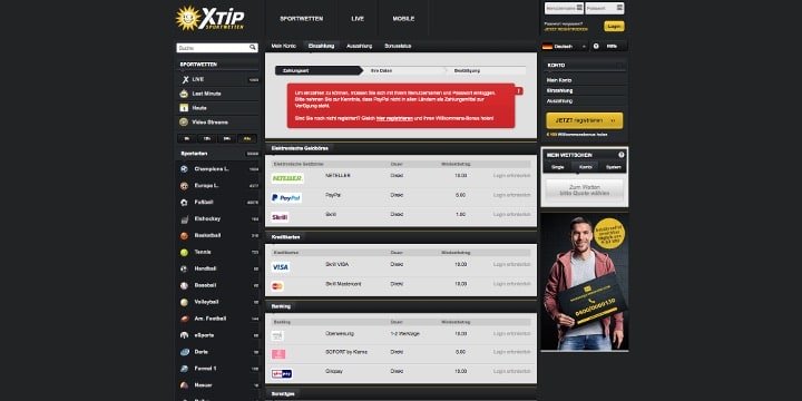 Zahlungsarten XTip Zahlungsarten XTip