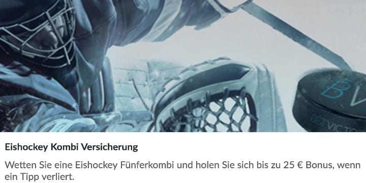 BetVictor - Die Eishockey Kombi Versicherung BetVictor - Die Eishockey Kombi Versicherung